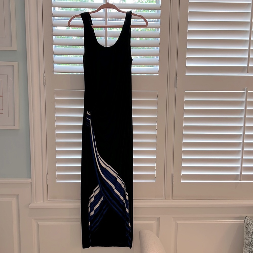 Bailey 44. Long black cotton t-shirt dress size L